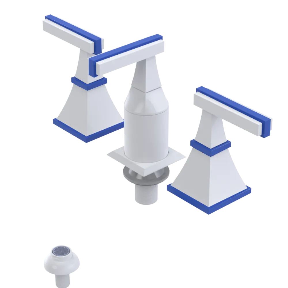 Rubinet Bidet Fitting with Spray, Diverter, and Vacum Breaker (Less Drain) White