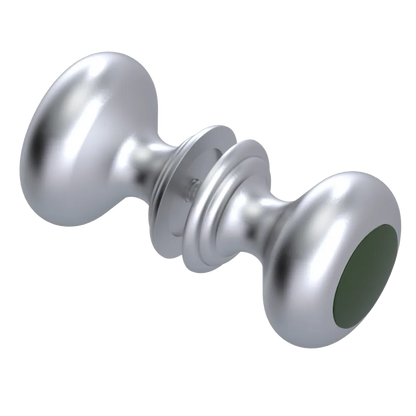 Rubinet Shower Door Knob (set) Satin Chrome