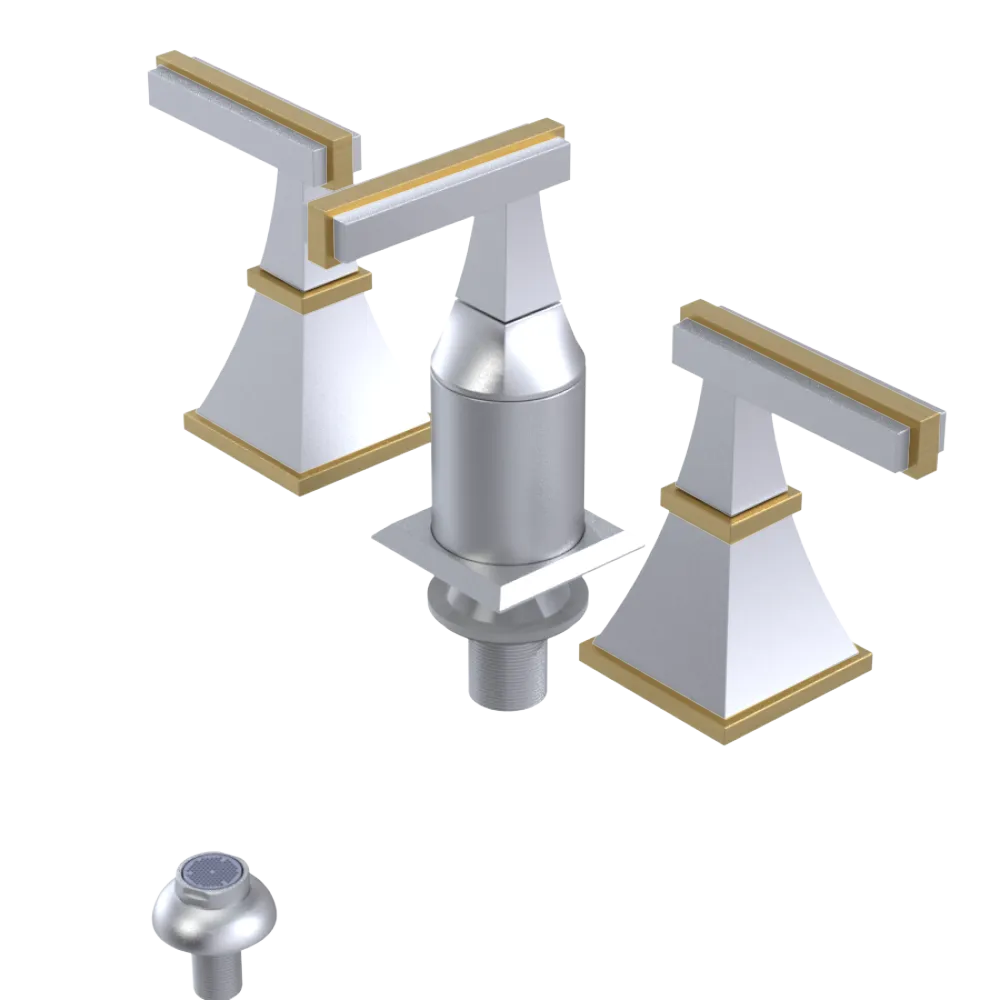 Rubinet Bidet Fitting with Spray, Diverter, and Vacum Breaker (Less Drain) Satin Chrome