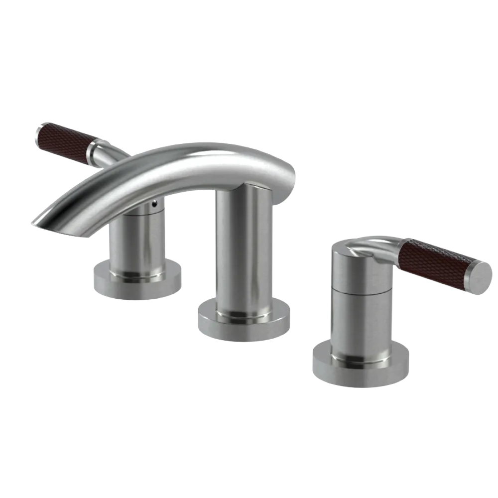 Rubinet Widespread Lav. Set. (less drain) Satin Nickel