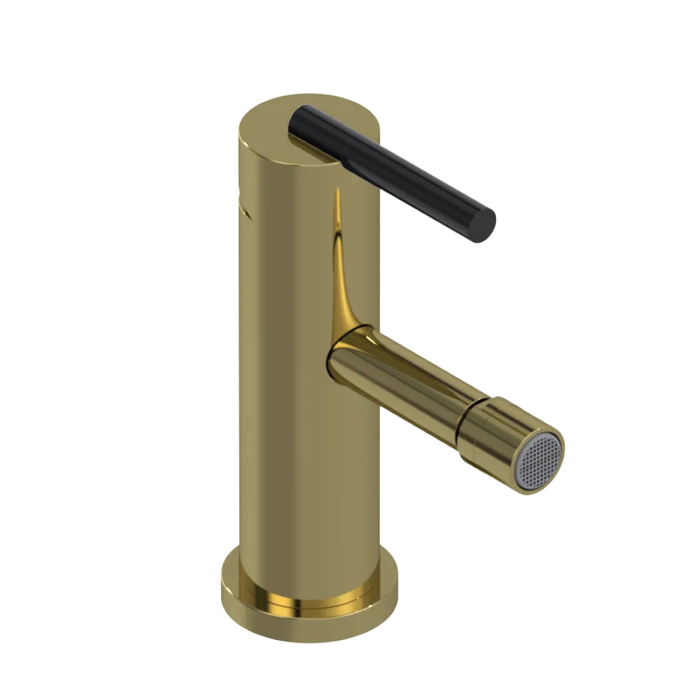 Rubinet Single Control Bidet Fitting (less drain) Natural Brass
