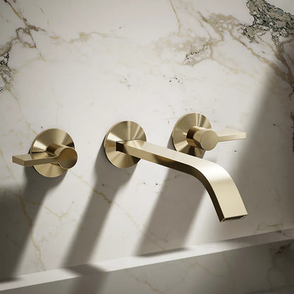 Components® Wall-mount bathroom sink faucet spout with Ribbon design, 1.2 gpm