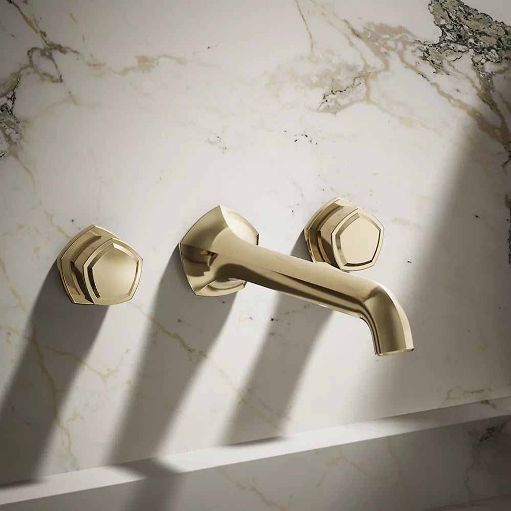 Occasion® Wall-mount bathroom sink faucet Knob handle trim, 1.2 gpm