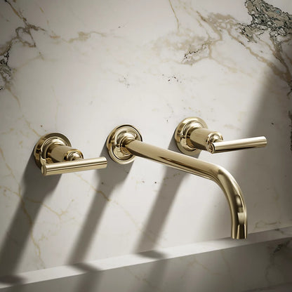 Purist® Wall-mount bathroom sink faucet trim with Lever handles, 1.2 gpm