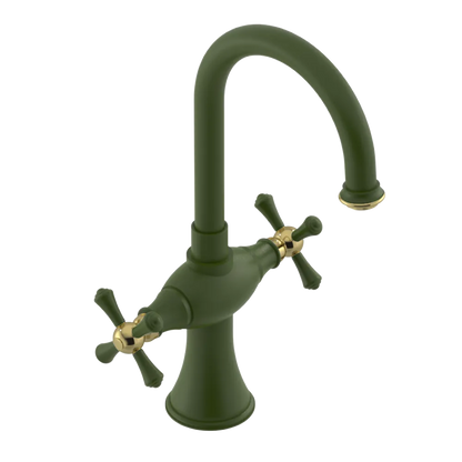 Rubinet Single Hole Dual Handle Lav. Set. (less drain) Green Envy