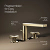 Composed® Widespread bathroom sink faucet with Cross handles, 1.2 gpm