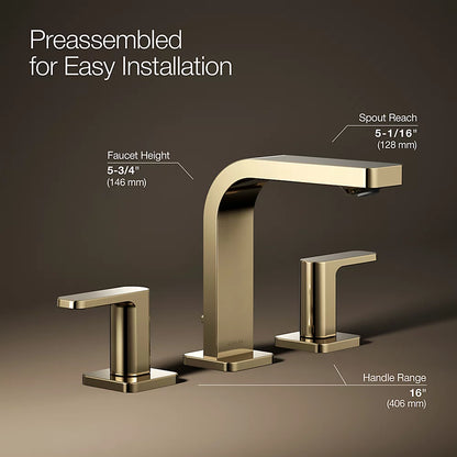 Parallel® Widespread bathroom sink faucet, 1.0 gpm