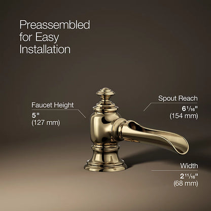 Artifacts® with Flume design Bathroom sink faucet spout with Flume design, 1.2 gpm
