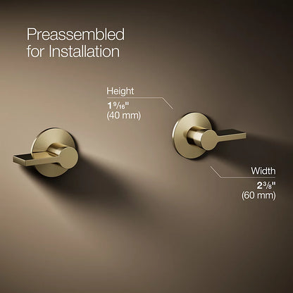 Components® Wall-mount bathroom sink faucet Lever handle trim