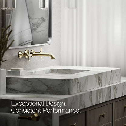 Occasion® Wall-mount bathroom sink faucet Cross handle trim, 1.2 gpm