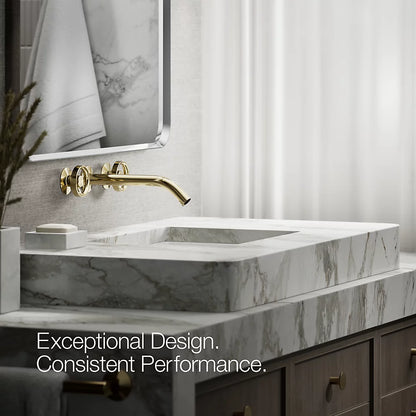 Components® Wall-mount bathroom sink faucet Industrial handle trim