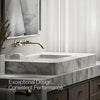 Components® Wall-mount bathroom sink faucet spout with Ribbon design, 1.2 gpm