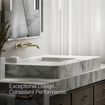 Purist® Wall-mount bathroom sink faucet trim with Lever handles, 1.2 gpm