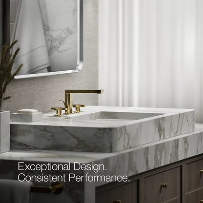 Composed® Widespread bathroom sink faucet with Cross handles, 1.2 gpm