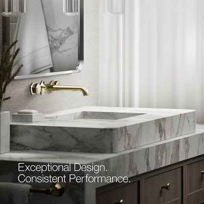 Occasion® Wall-mount bathroom sink faucet Knob handle trim, 1.2 gpm
