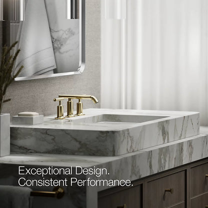 Purist® Widespread bathroom sink faucet with Lever handles, 1.2 gpm