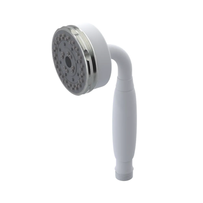 Rubinet 3 Function Hand Held Shower Only Matt White