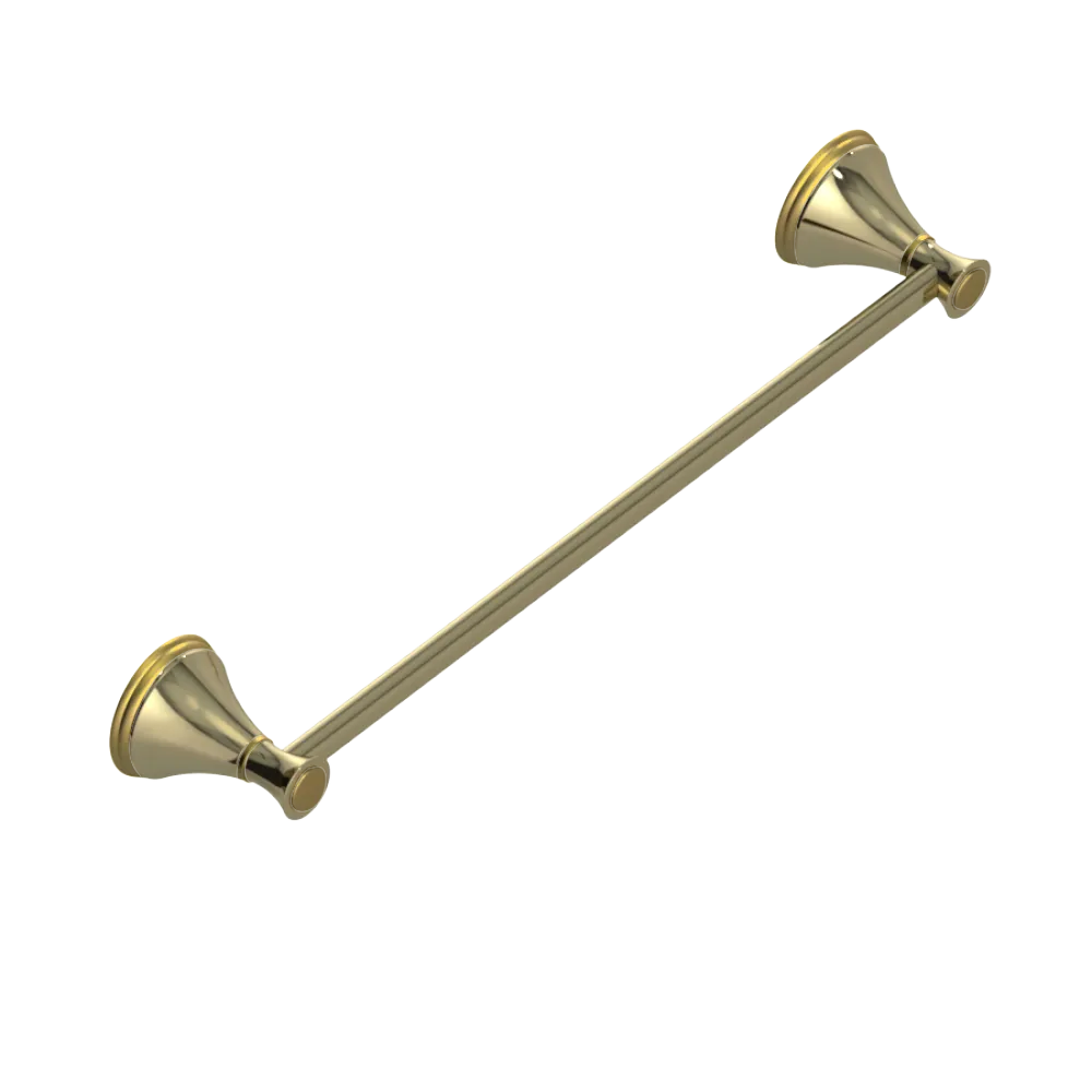 Rubinet Towel Bar 18" Natural Brass