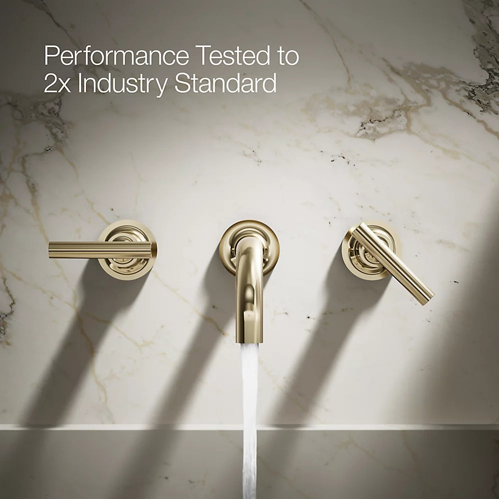 Purist® Wall-mount bathroom sink faucet trim with Lever handles, 1.2 gpm