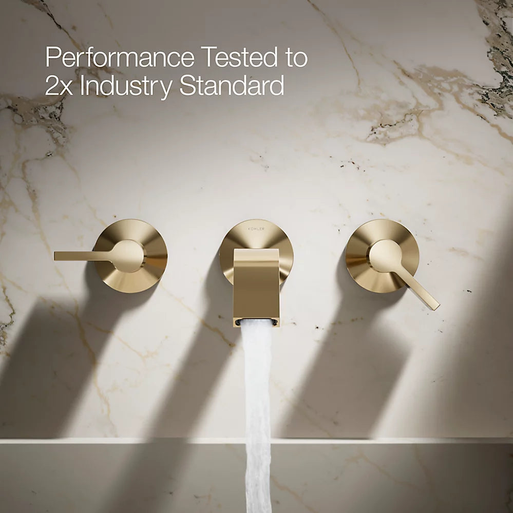 Components® Wall-mount bathroom sink faucet spout with Ribbon design, 1.2 gpm