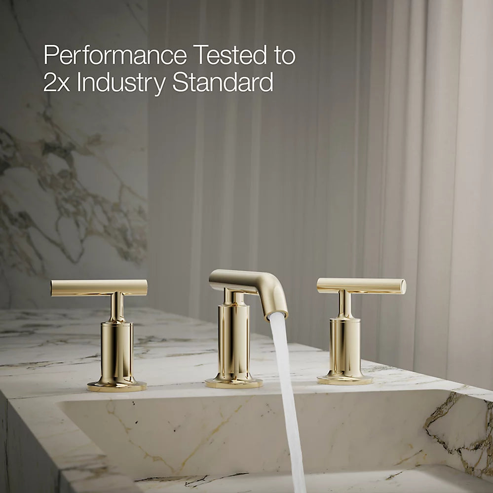Purist® Widespread bathroom sink faucet with Lever handles, 1.2 gpm