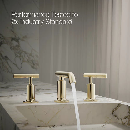 Purist® Widespread bathroom sink faucet with Lever handles, 1.2 gpm