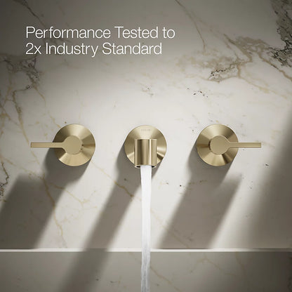 Components® Wall-mount bathroom sink faucet spout with Row design, 1.2 gpm