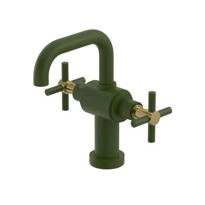 Rubinet Single Hole Dual Handle Lav. Set. (less drain) Green Envy