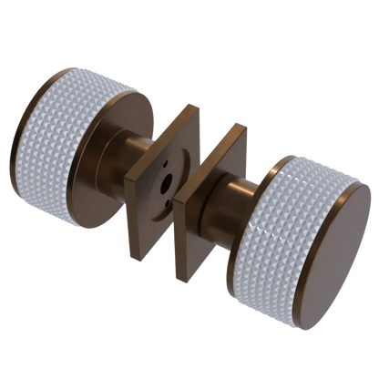 Rubinet Shower Door Knob (set) Tuscan Brass