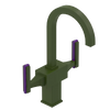 Rubinet Single Hole Dual Handle Lav. Set. (less drain) Green Envy