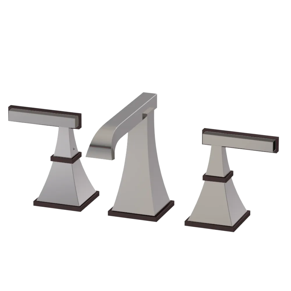 Rubinet Widespread Lav. Set. (less drain) Polished Nickel