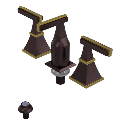 Rubinet Bidet Fitting with Spray, Diverter, and Vacum Breaker (Less Drain) Tuscan Brass