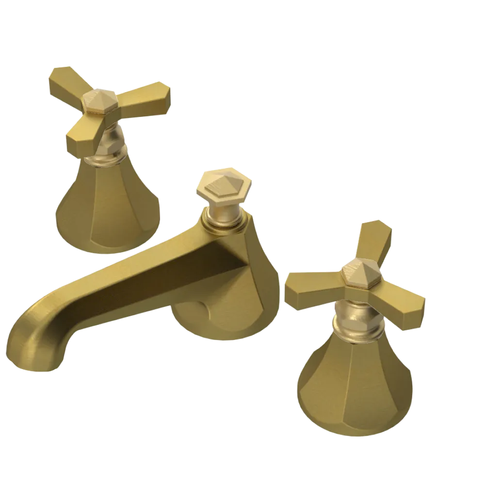 Rubinet Widespread Lav. Set. (less drain) Antique Brass Matt