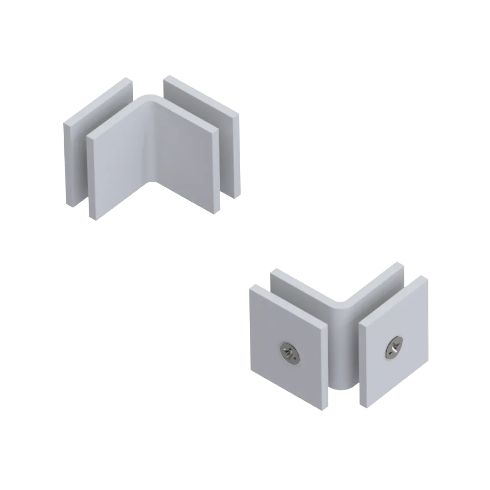 Rubinet 90 Glass to Glass Open Face Matt White