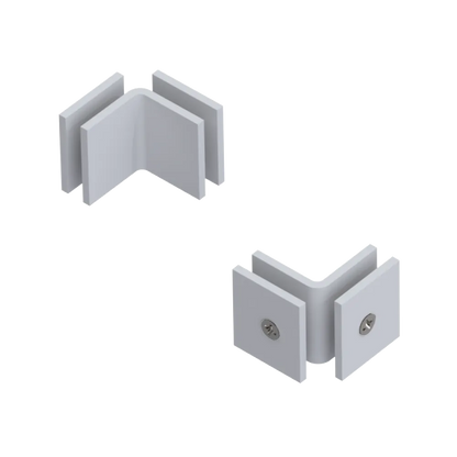 Rubinet 90 Glass to Glass Open Face Matt White