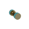 Rubinet Shower Door Knob (set) Natural Brass