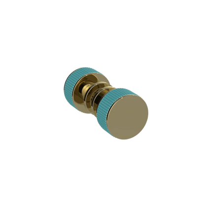 Rubinet Shower Door Knob (set) Natural Brass
