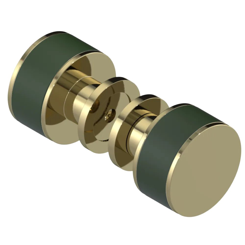 Rubinet Shower Door Knob (set) Natural Brass