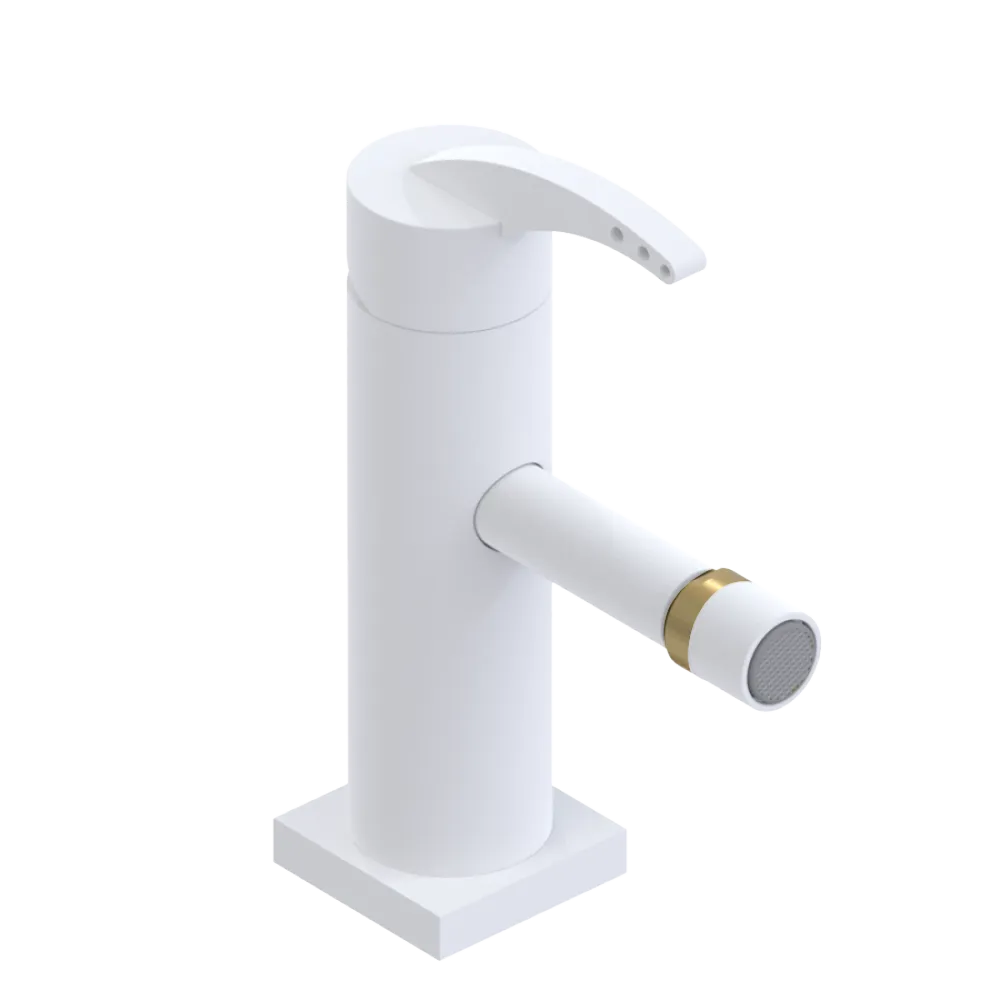 Rubinet Single Control Bidet Fitting (less drain) Matt White