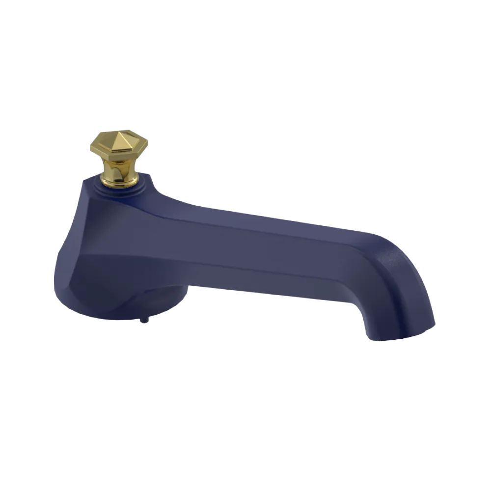 Rubinet Tub Filler Spout Deck Mount Midnight Blue
