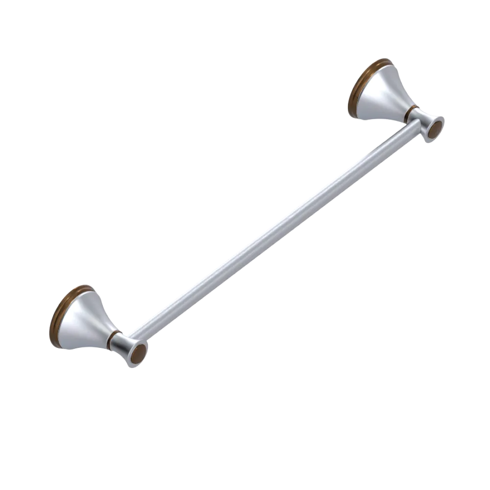 Rubinet Towel Bar 18" Satin Chrome