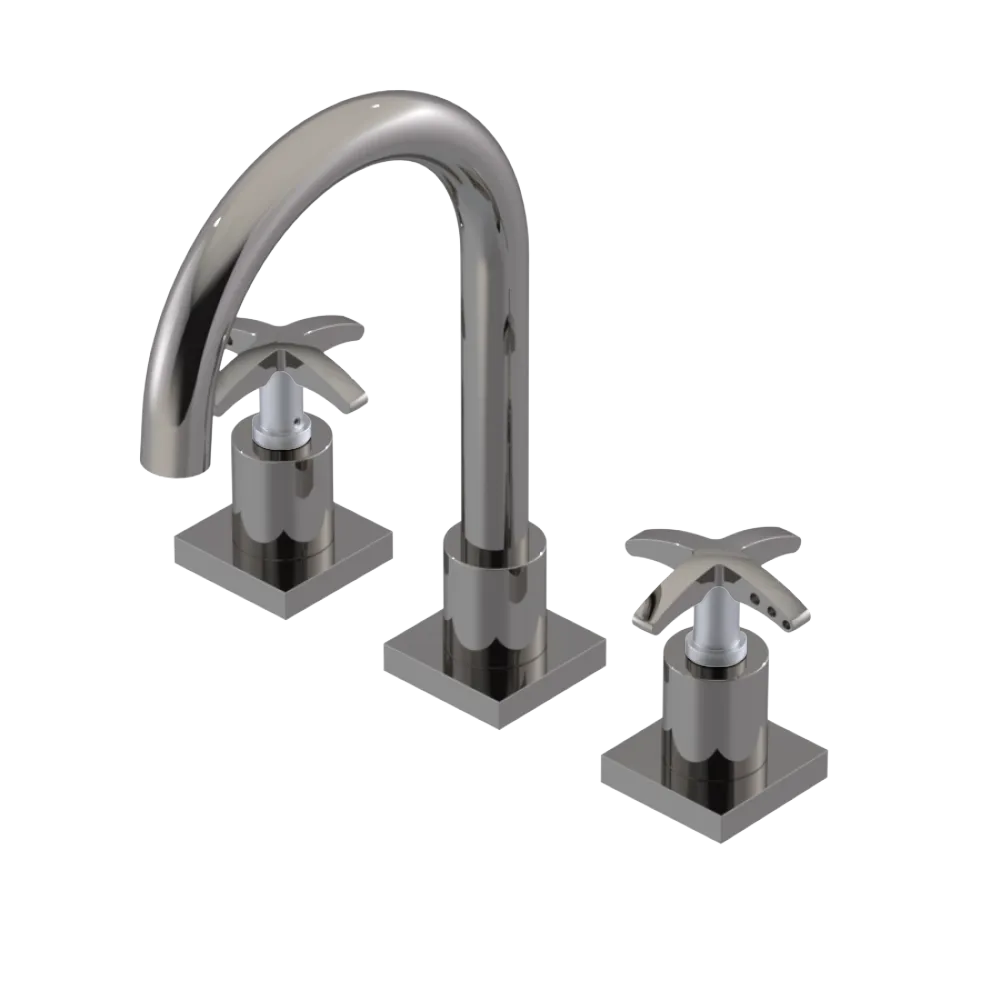 Rubinet Widespread Lav. Set. (less drain) Polished Nickel