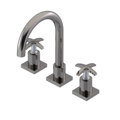Rubinet Widespread Lav. Set. (less drain) Polished Nickel