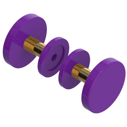 Rubinet Shower Door Knob (set) Purple Haze