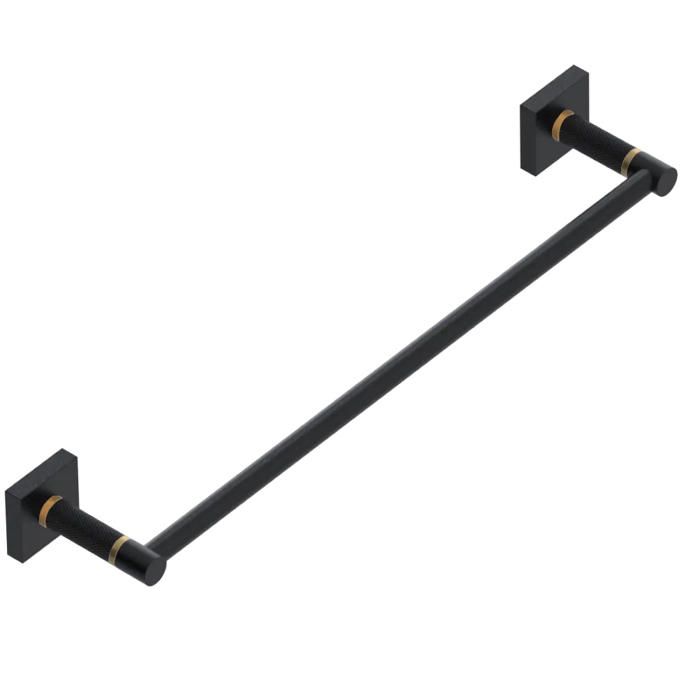 Rubinet 18" TOWEL BAR Matt Black