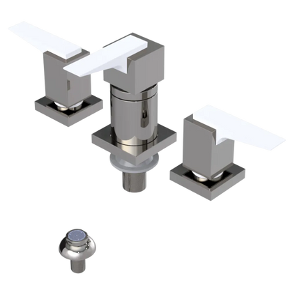Rubinet Bidet Fitting with Spray, Diverter, and Vacuum Breaker (less drain) Polished Nickel