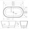 Allure One-Piece Bathtub - Golzar Home