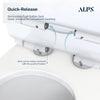 Alps 2-Piece Elongated Dual-Flush Wall Mounted Toilet with Duravit In-Wall Tank (Seat Included) Berlin - Golzar Home