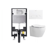 Alps 2-Piece Elongated Dual-Flush Wall Mounted Toilet with Duravit In-Wall Tank (Seat Included) Berlin - Golzar Home