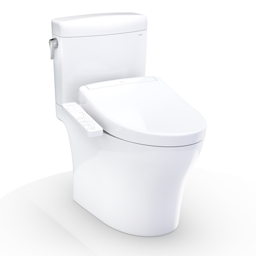 Toto Aquia® IV Cube Washlet®+ S2 Two-Piece Toilet - 1.28 Gpf/0.9 Gpf